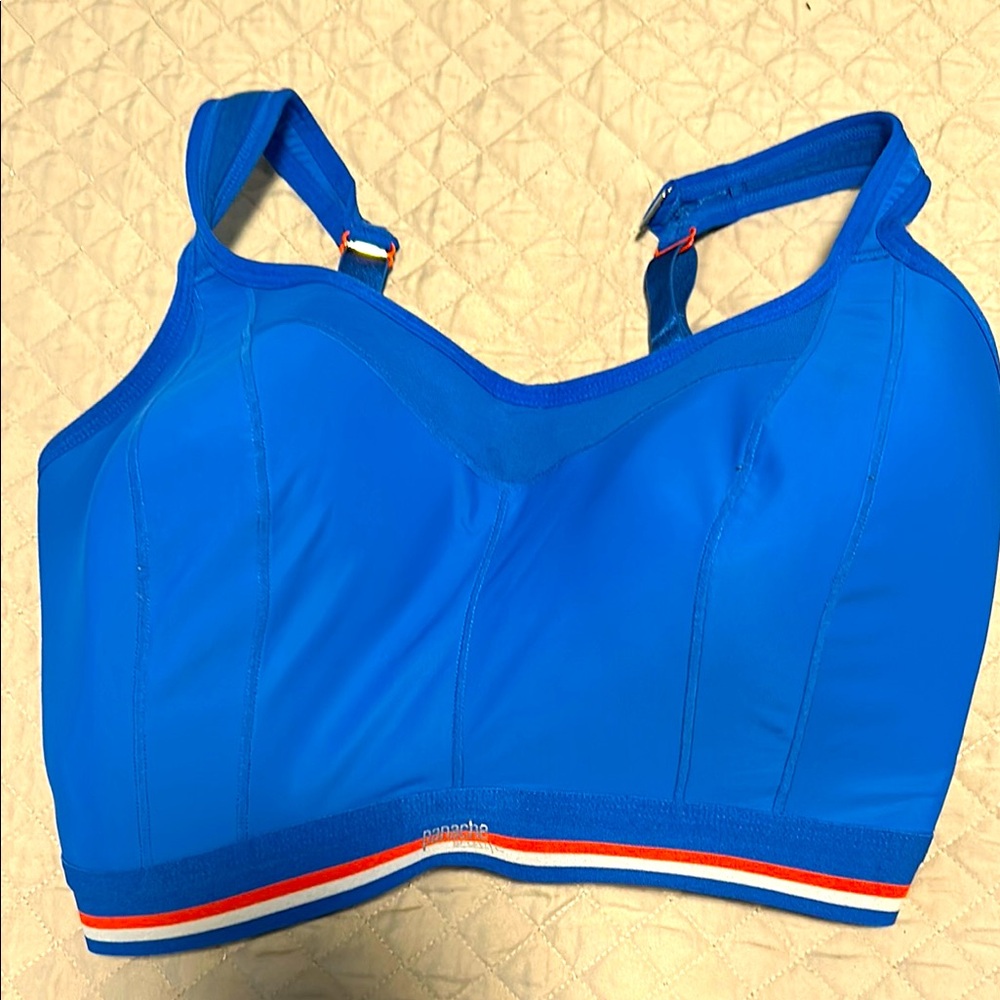Panache Sport PR105 Non-Wired Racerback Bra Bright Blue UK30HH